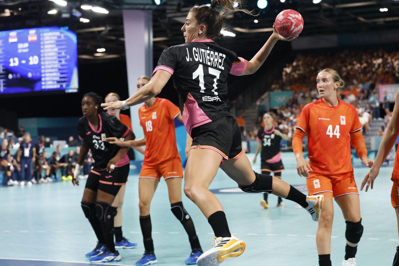 La jugadora de la selección española de balonmano Jennifer Maria Gutierrez