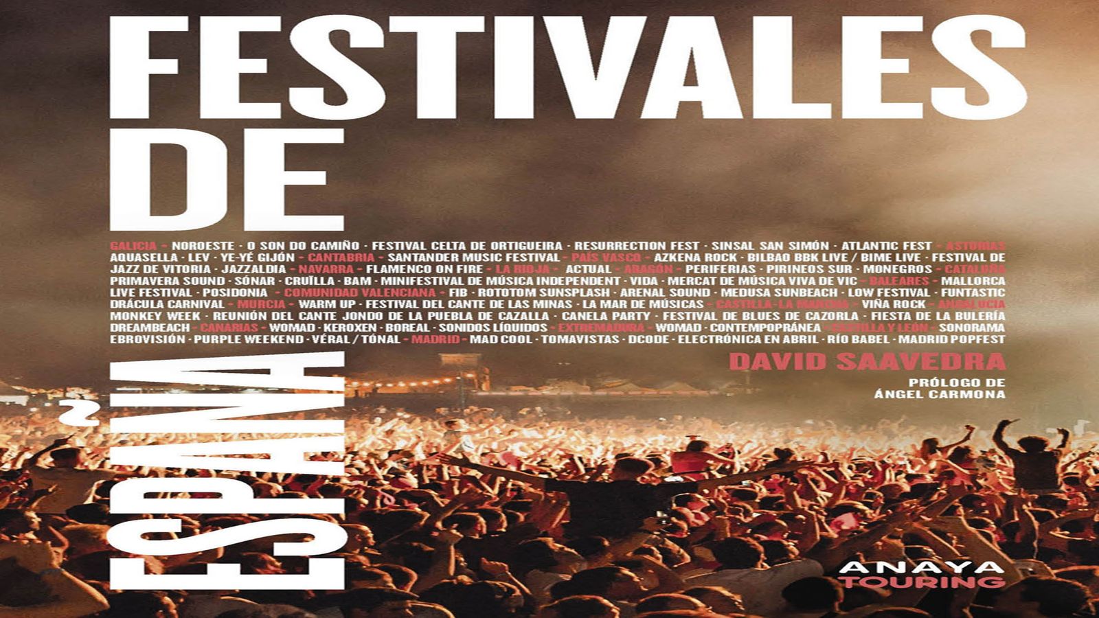 David Saavedra presenta su libro 'Festivales de España'