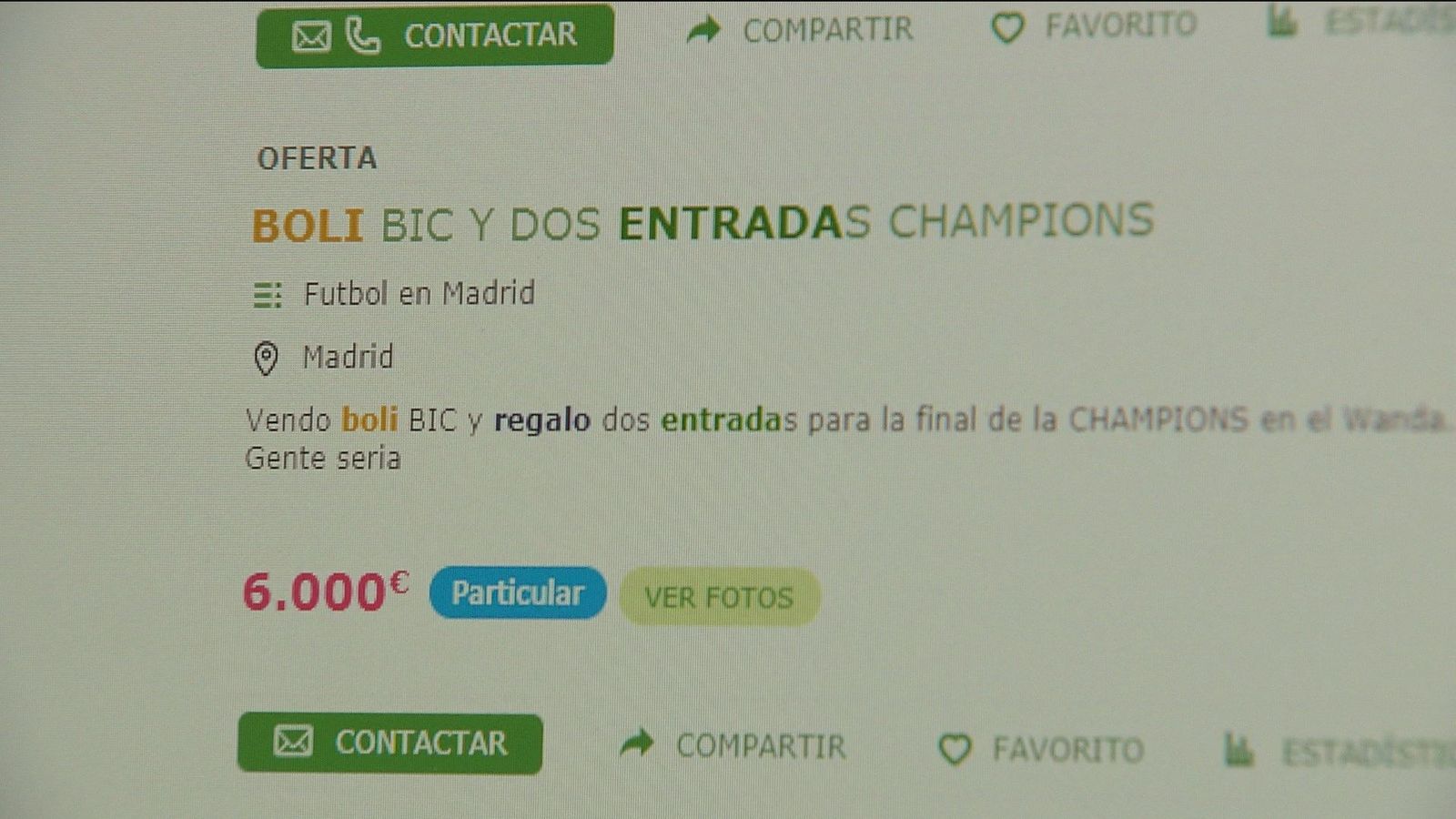 Las entradas para la final de la Champions ya rondan los 6.000 euros en la reventa