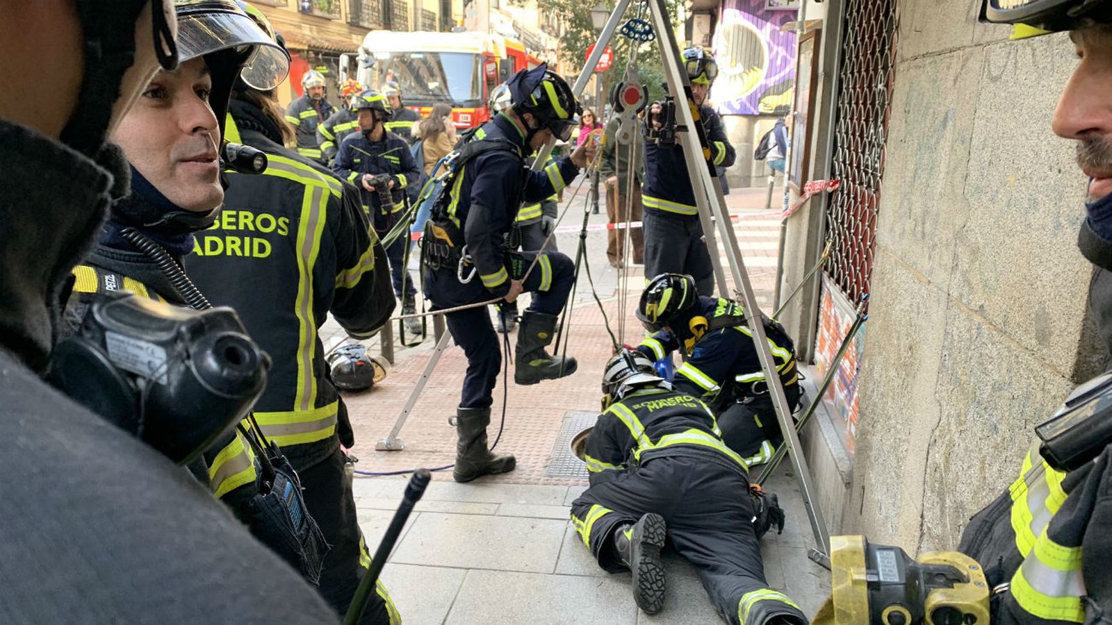 Rescate de un trabajador