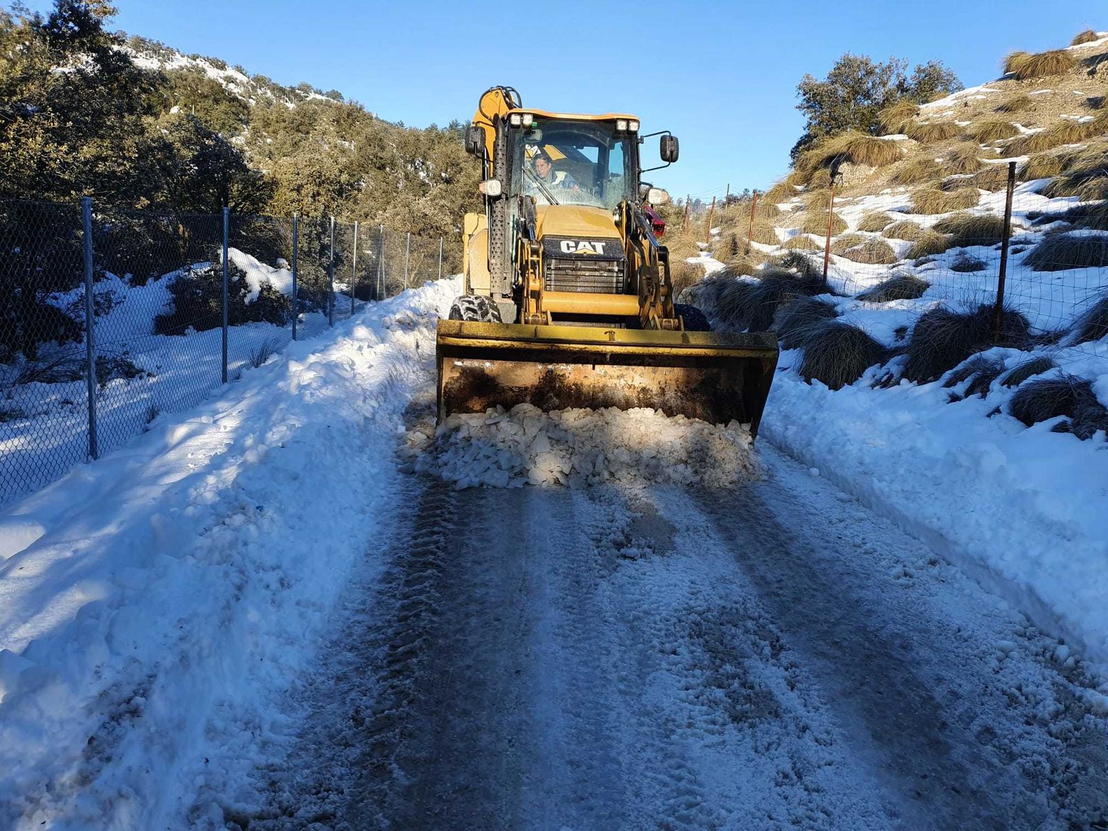 Apertura de calles tras la nevada