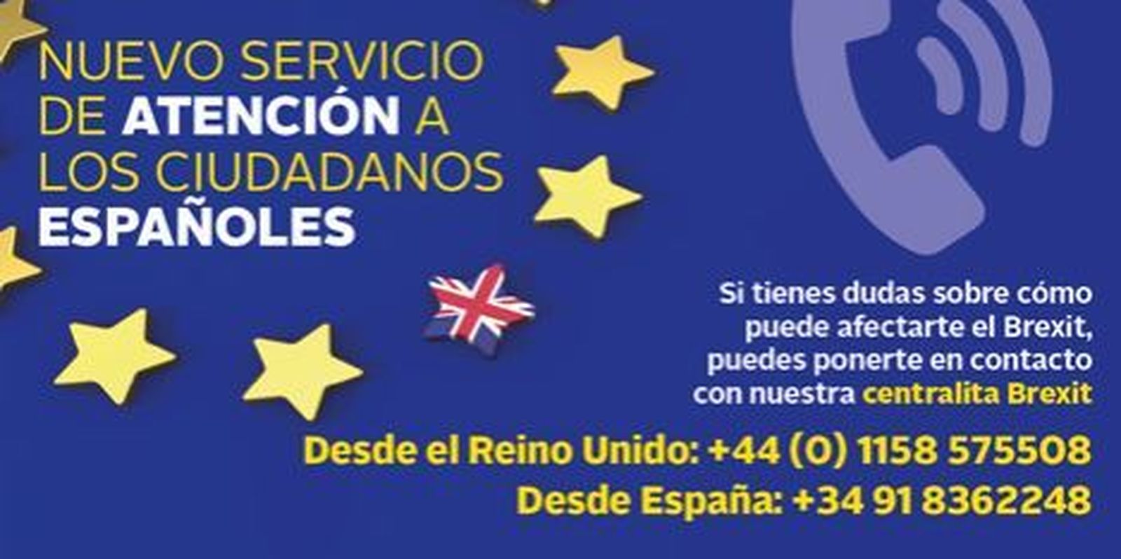 El Ministerio de Asuntos Exteriores lanza una campaña informativa sobre el Brexit'