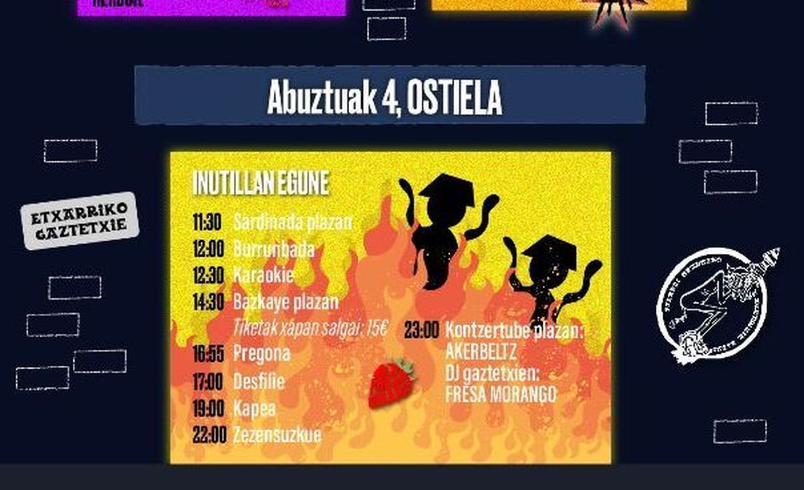 Cartel que anuncia el Día del inútil