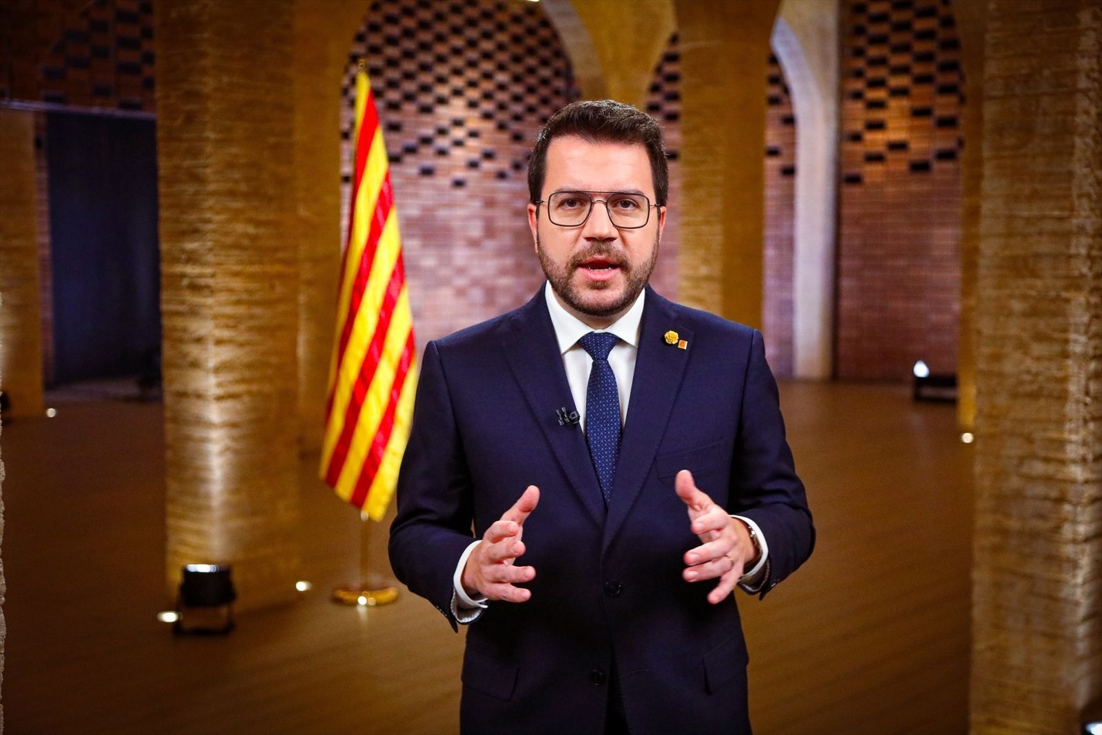 Aragonés durante su discurso de Navidad