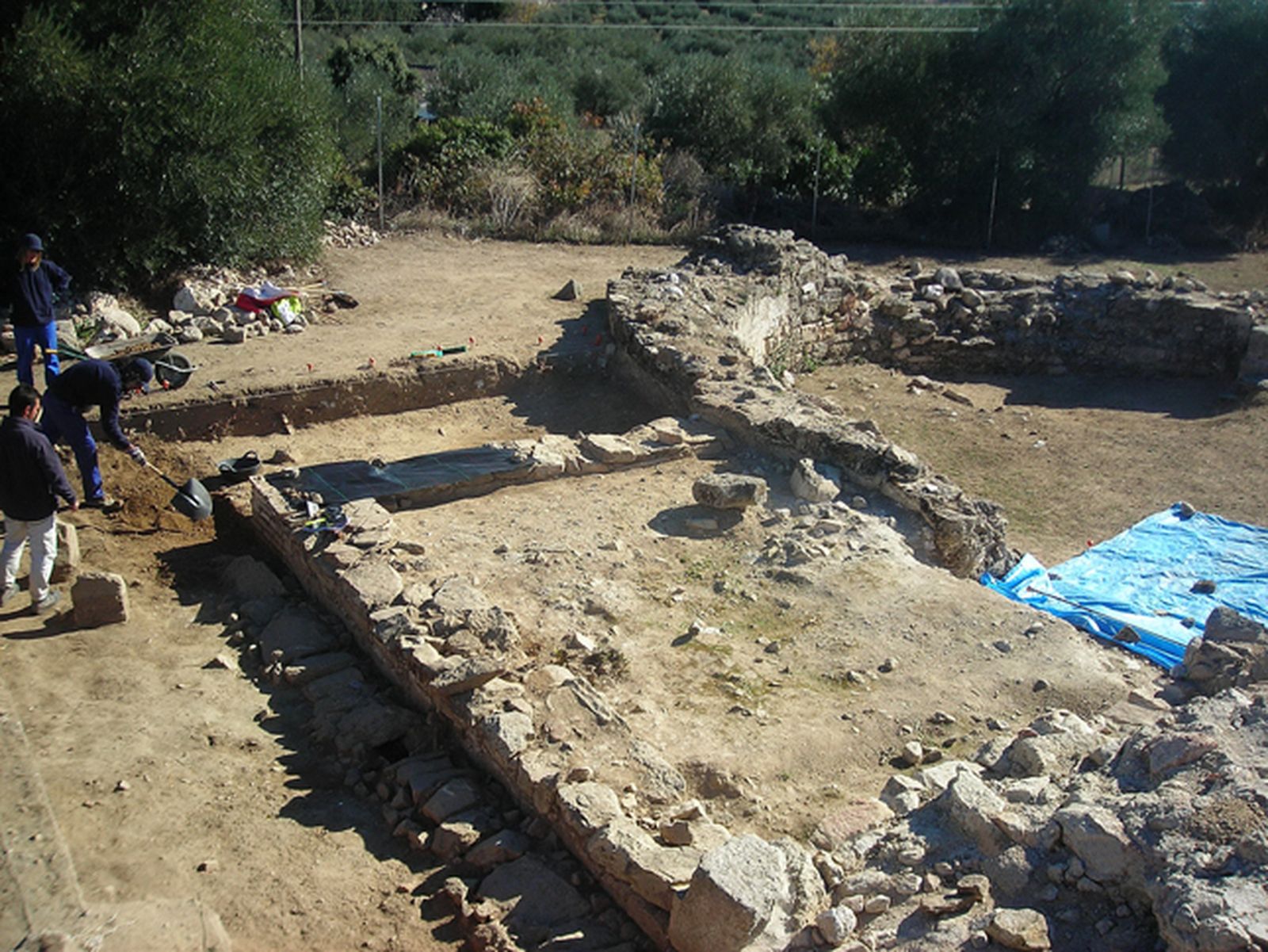 Excavaciones en el yacimiento de 'La Mezquita' en Cadalso de los Vidrios