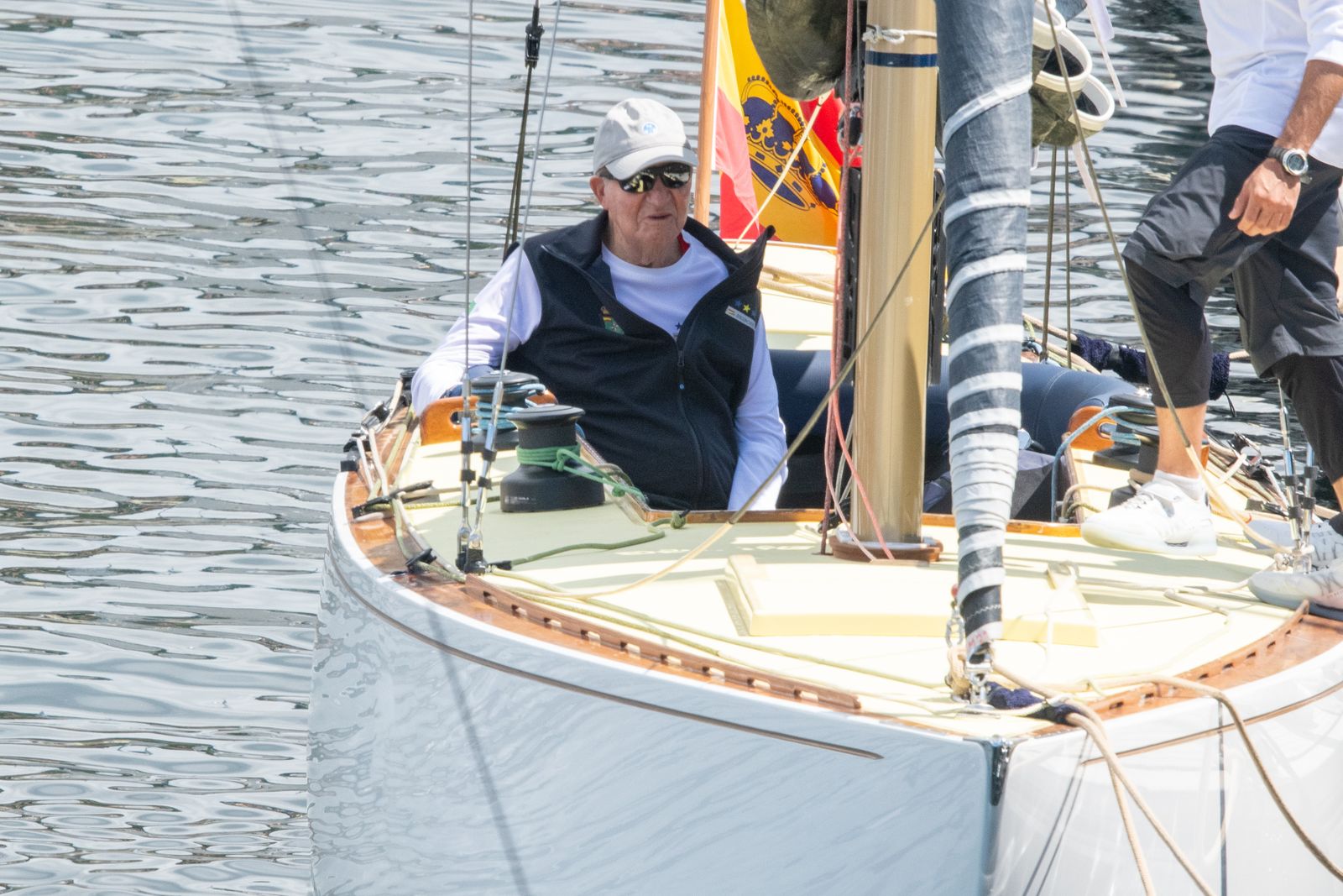 El rey Juan Carlos sigue disfrutando de Sanxenxo