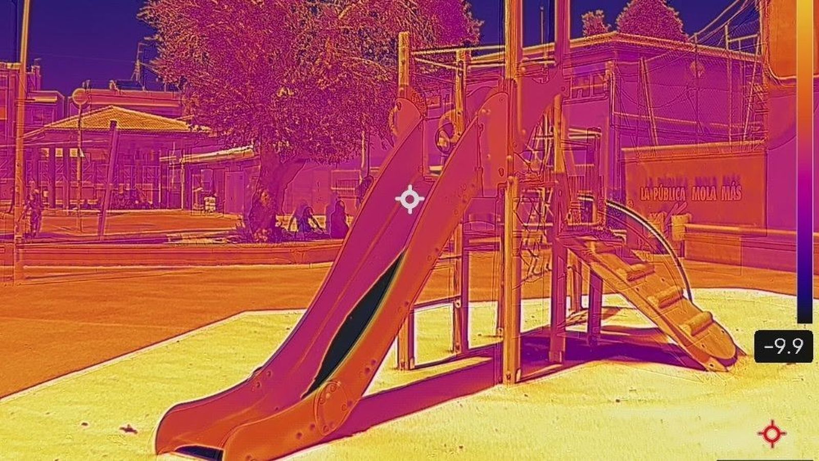 Así muestran las cámaras térmicas el calor invisible, con superficies que superan los 70ºC