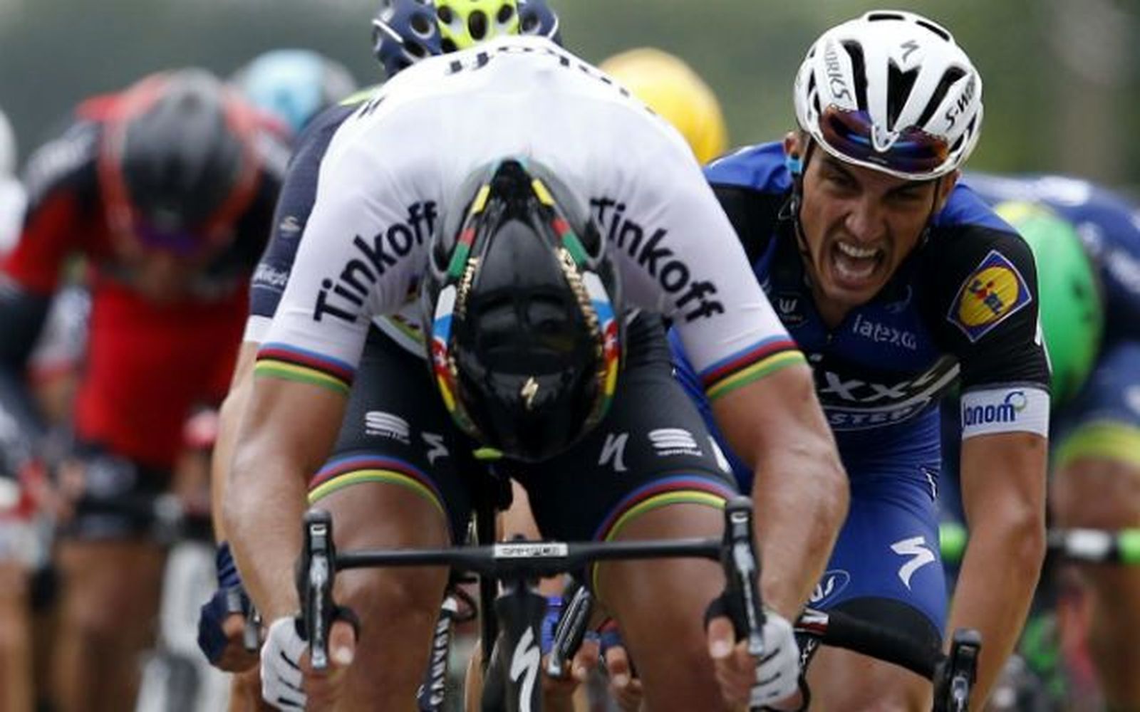 Tour: Sagan, etapa y liderato; Contador pierde 48"