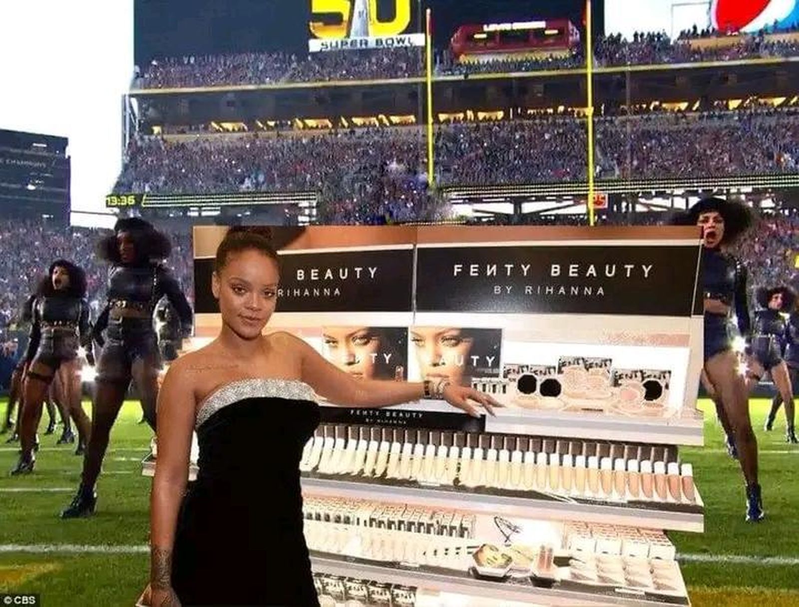Meme de Rihanna en la Super Bowl