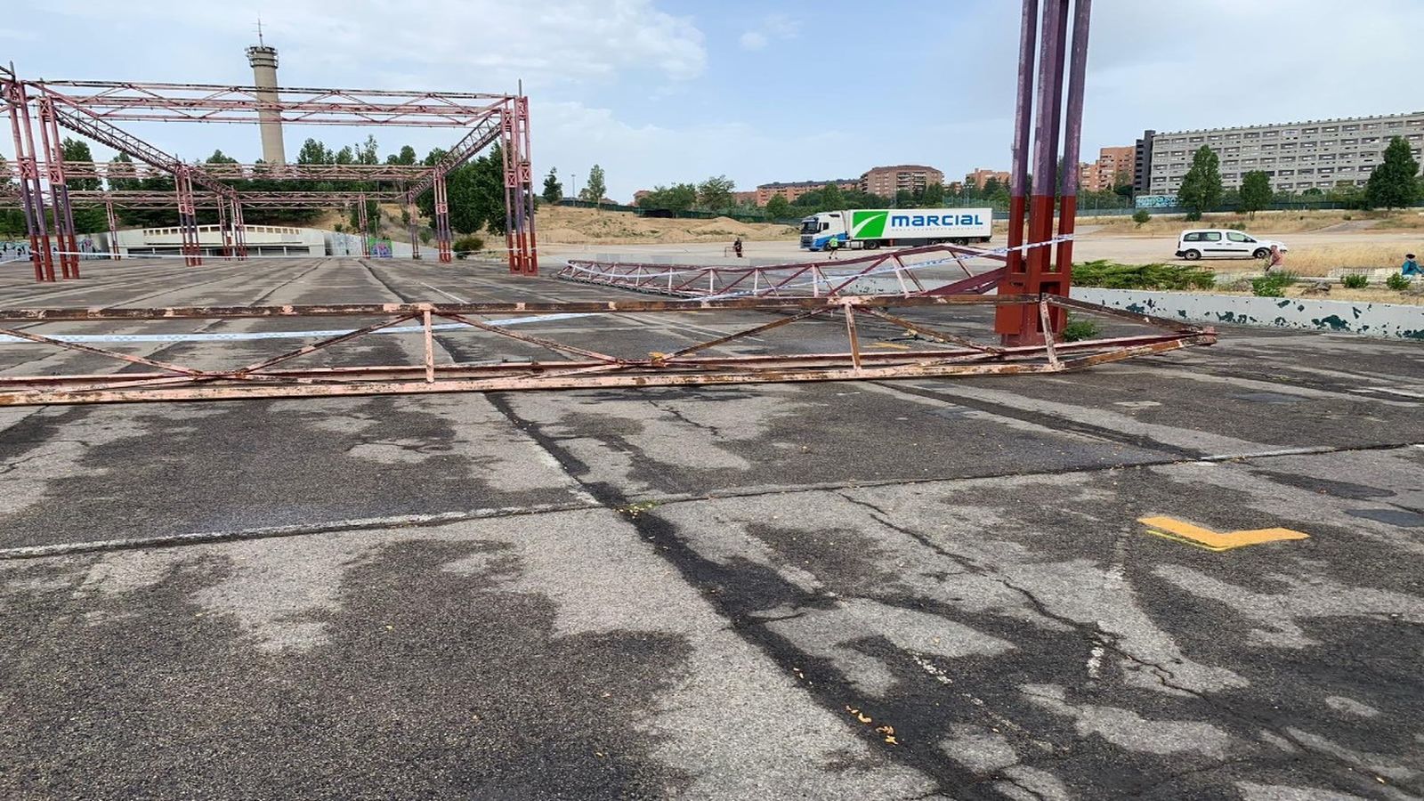 Estructura del recinto ferial de Tres Cantos