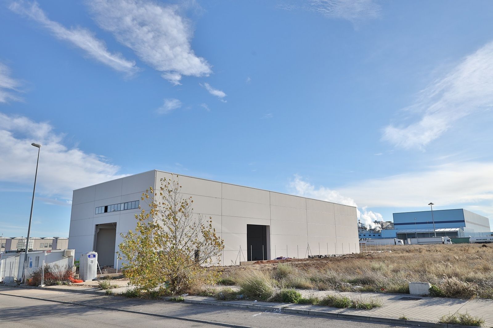 Construcción de una nave en el polígono industrial El Bañuelo, en Fuenlabrada