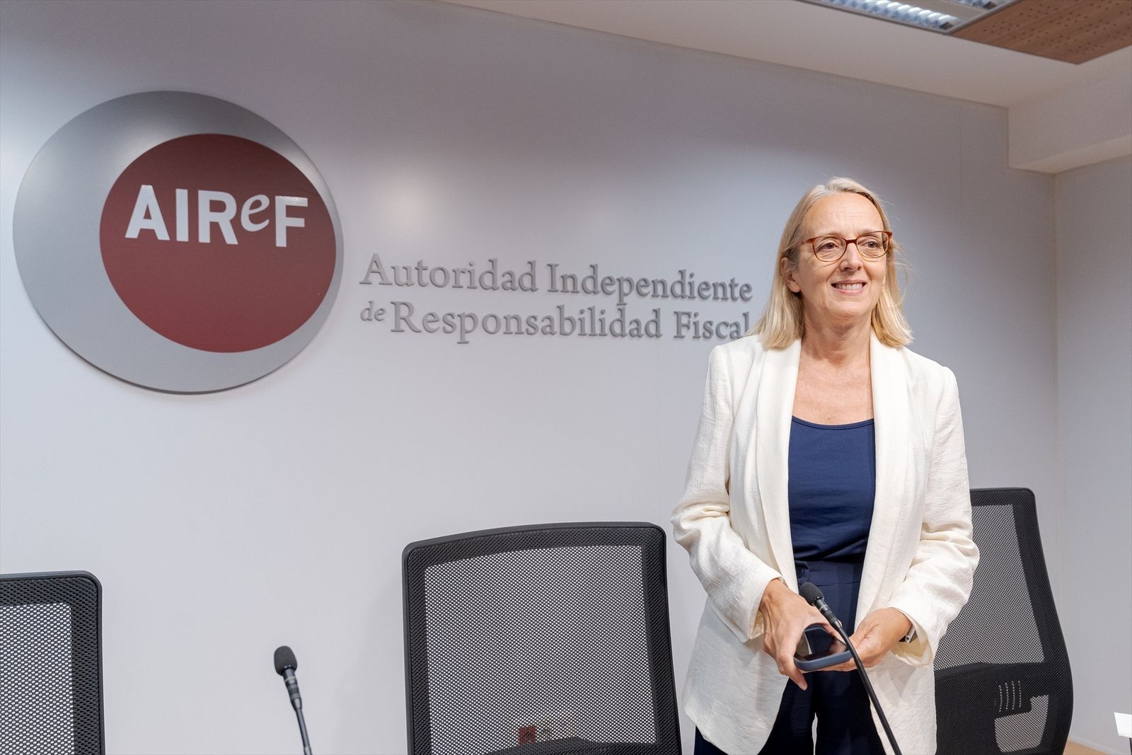 La presidenta de la Autoridad Independiente de Responsabilidad Fiscal (AIReF), Inés Olóndriz
