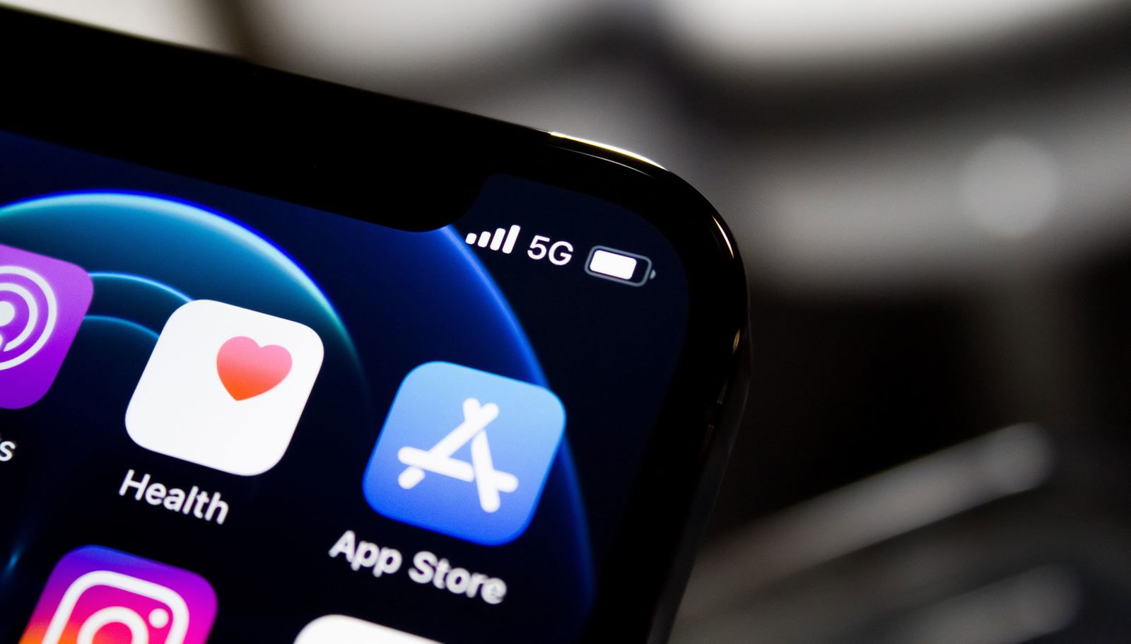 La aplicación de Apple Store en un móvil