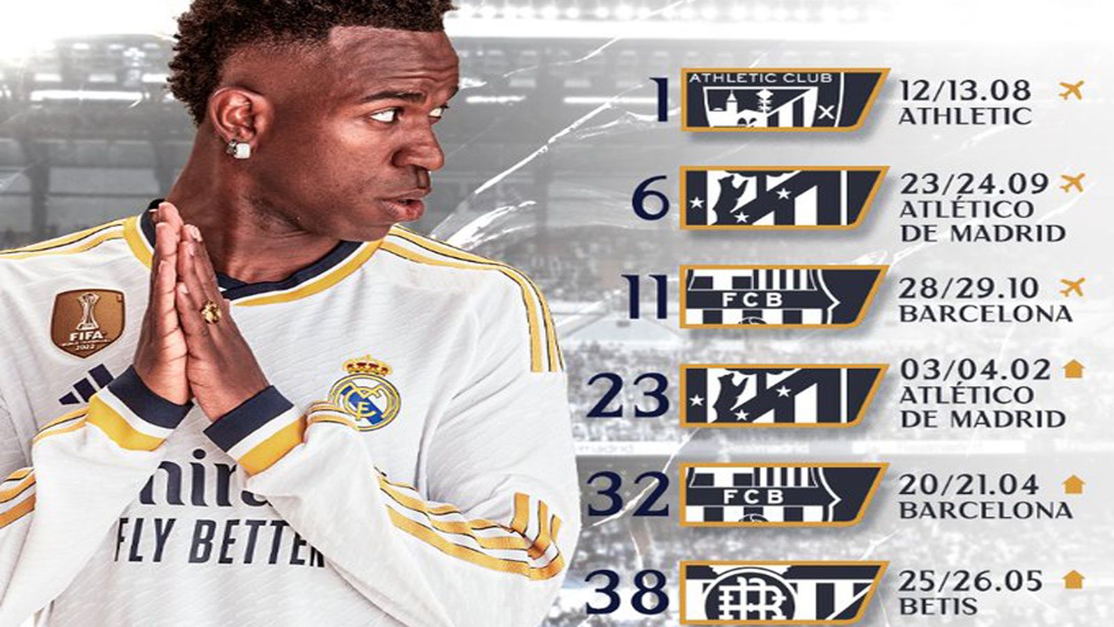 Fechas clave del Real Madrid en la temporada 23-24