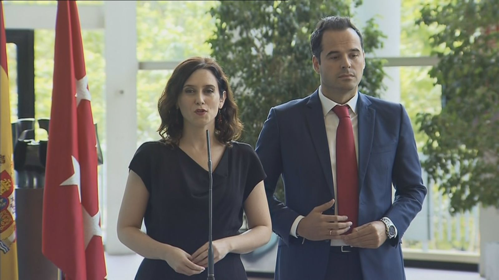Isabel Díaz Ayuso e Ignacio Aguado