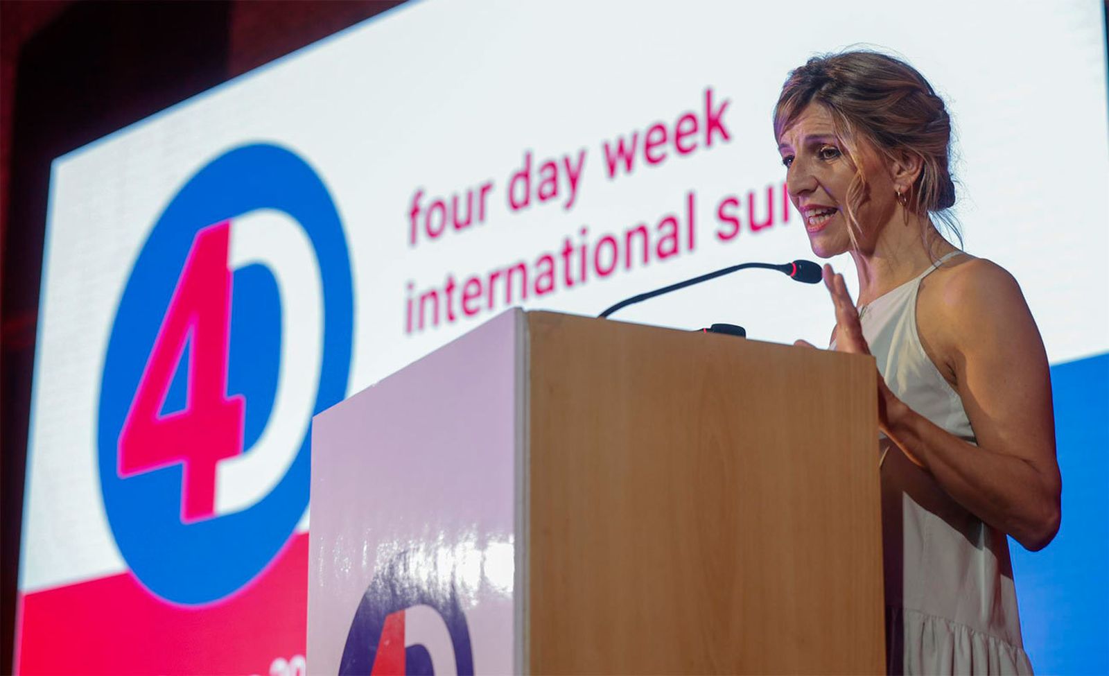Yolanda Díaz entre la jornada de cuatro días y las fómulas flexibles como bolsas de horas