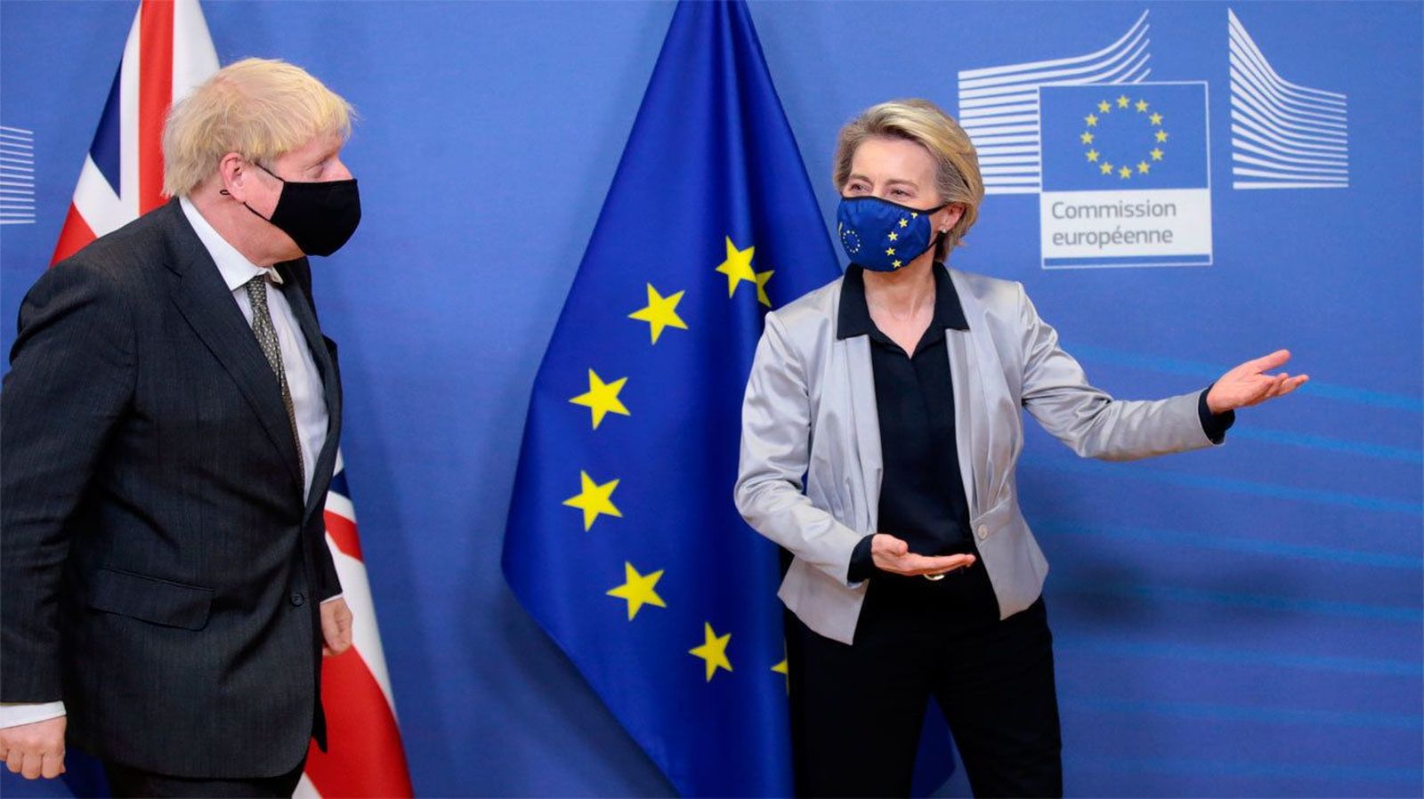 Von der Leyen recibe a Johnson en Bruselas para una cena clave sobre el Brexit