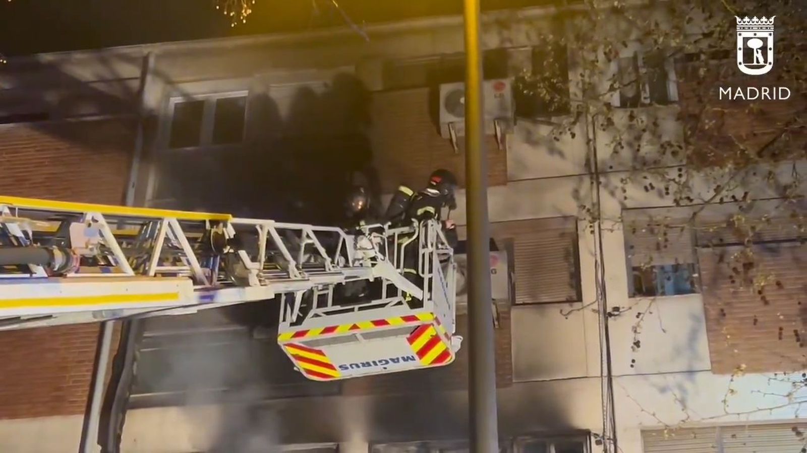 Incendio en un piso en Villaverde