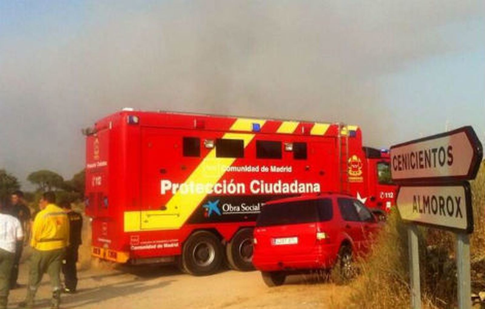 Controlado de madrugada el incendio de Almorox, en Toledo