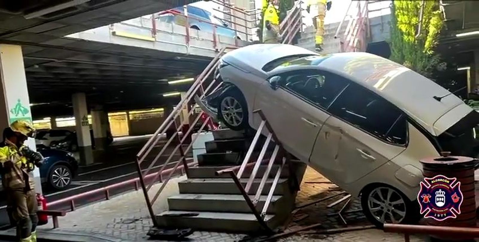 Accidente en el centro comercial X-Madrid en Alcorcón