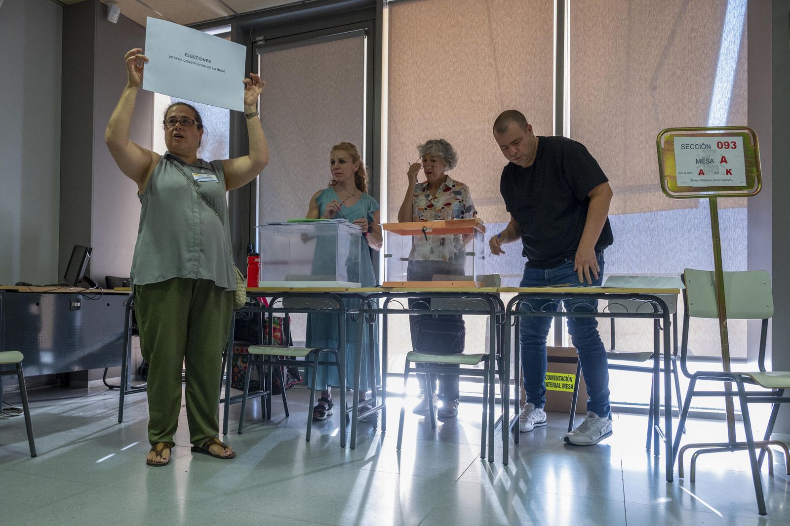 Mas del 96% de las mesas constituidas a las 9:00 de la mañana
