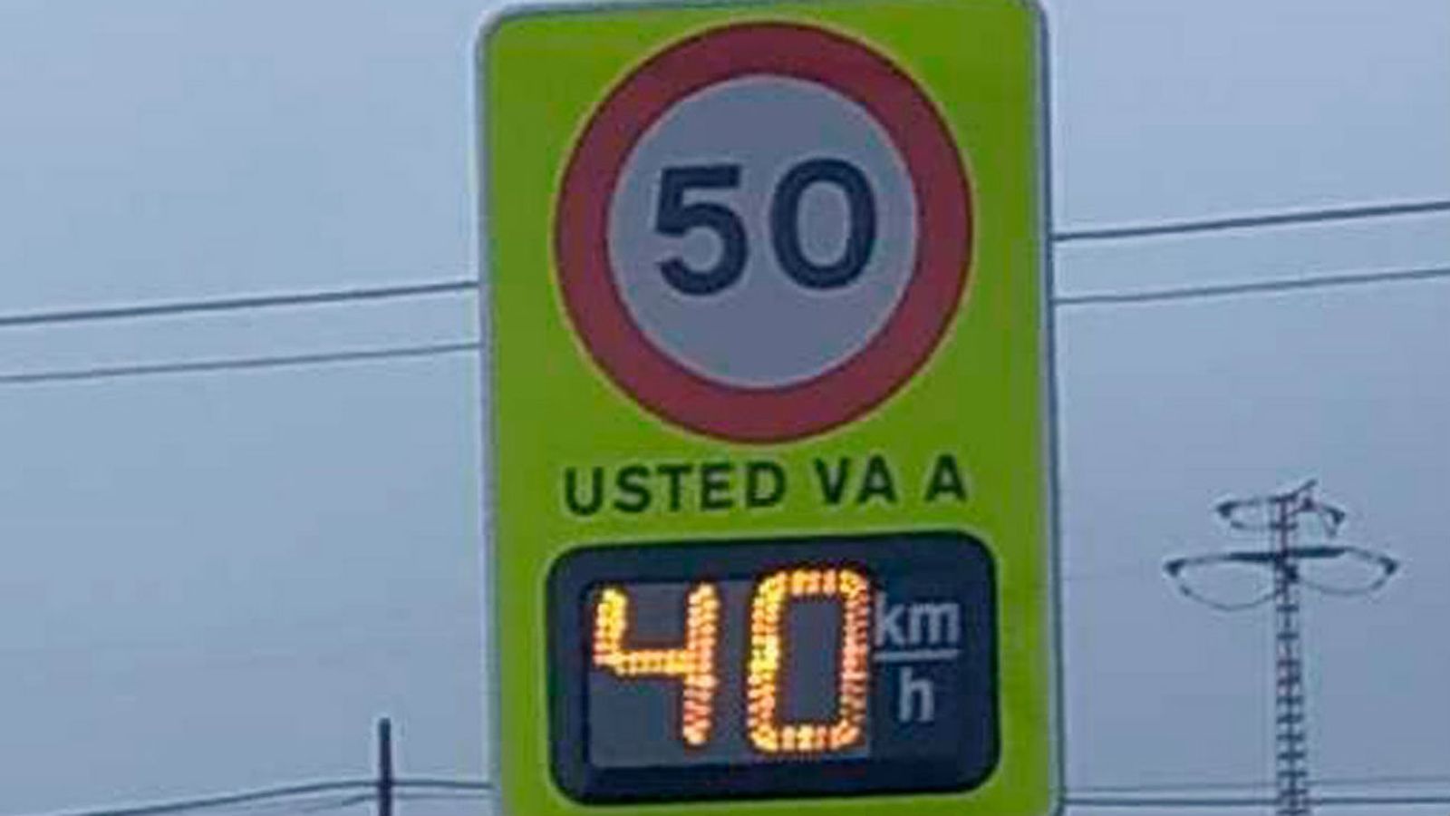Panel de velocidad