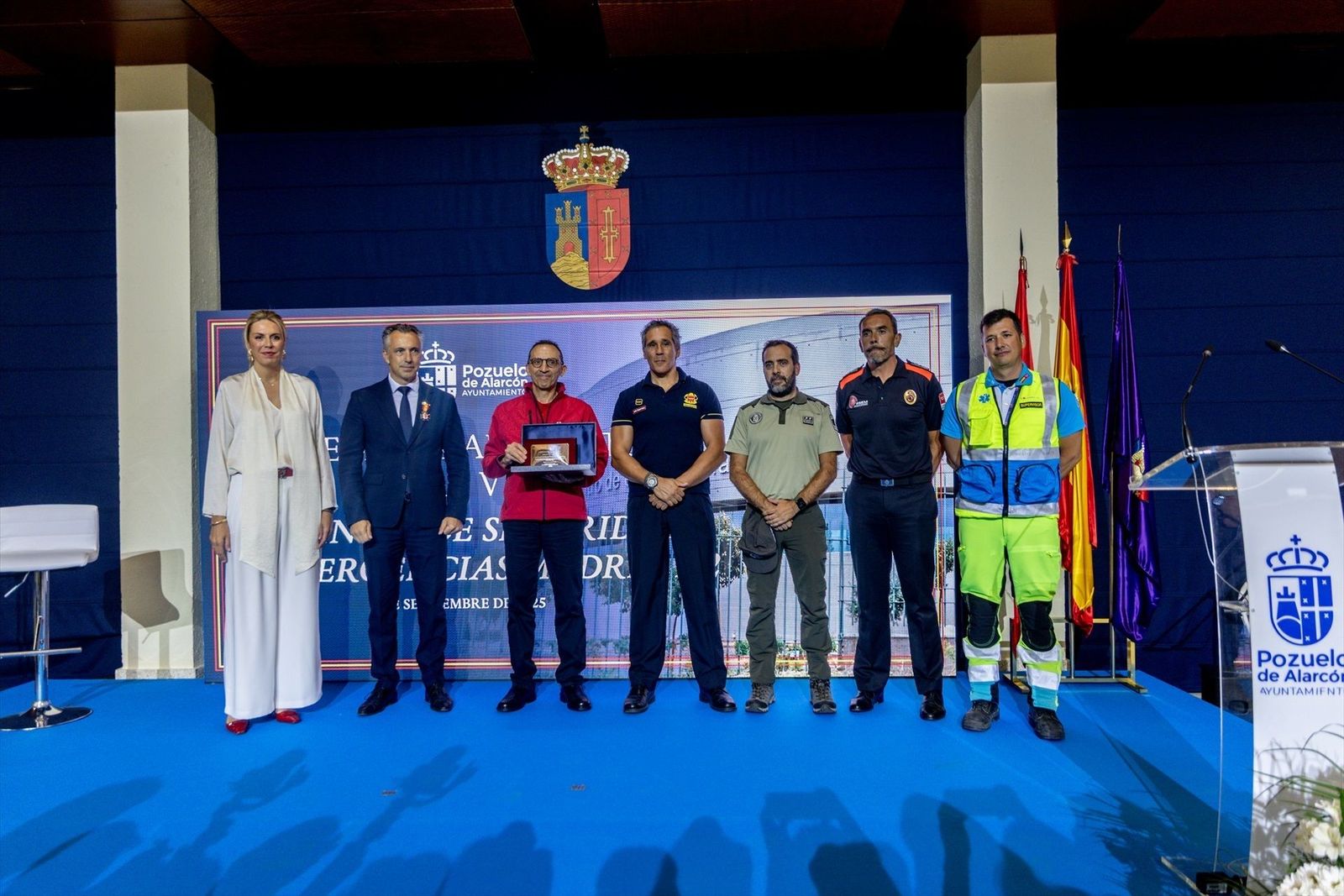 Pozuelo de Alarcón entrega la Medalla al Mérito de la Villa a la agencia de seguridad y emergencias del 112