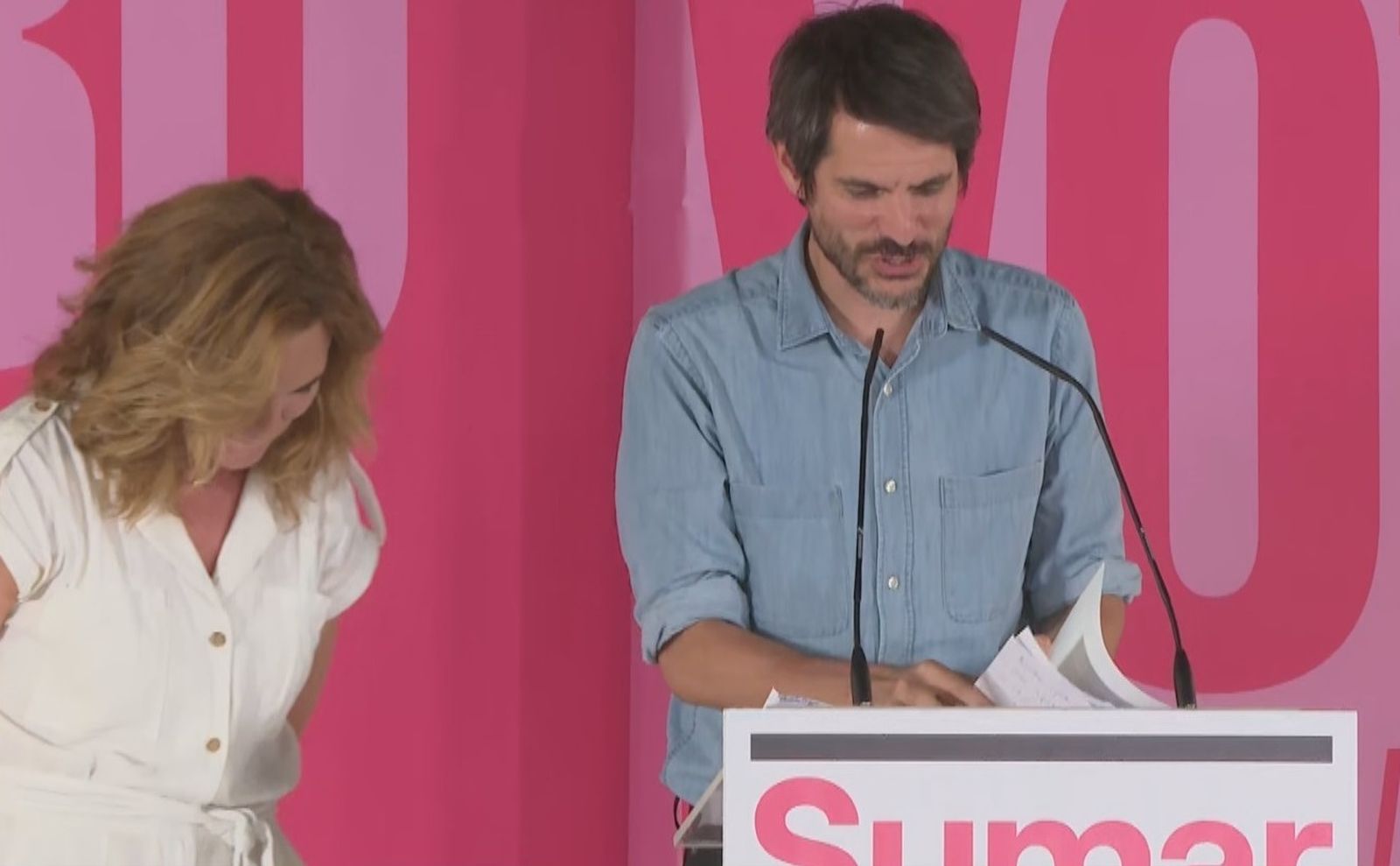 El portavoz de Sumar, Ernest Urtasun valora los resultados de las elecciones europeas