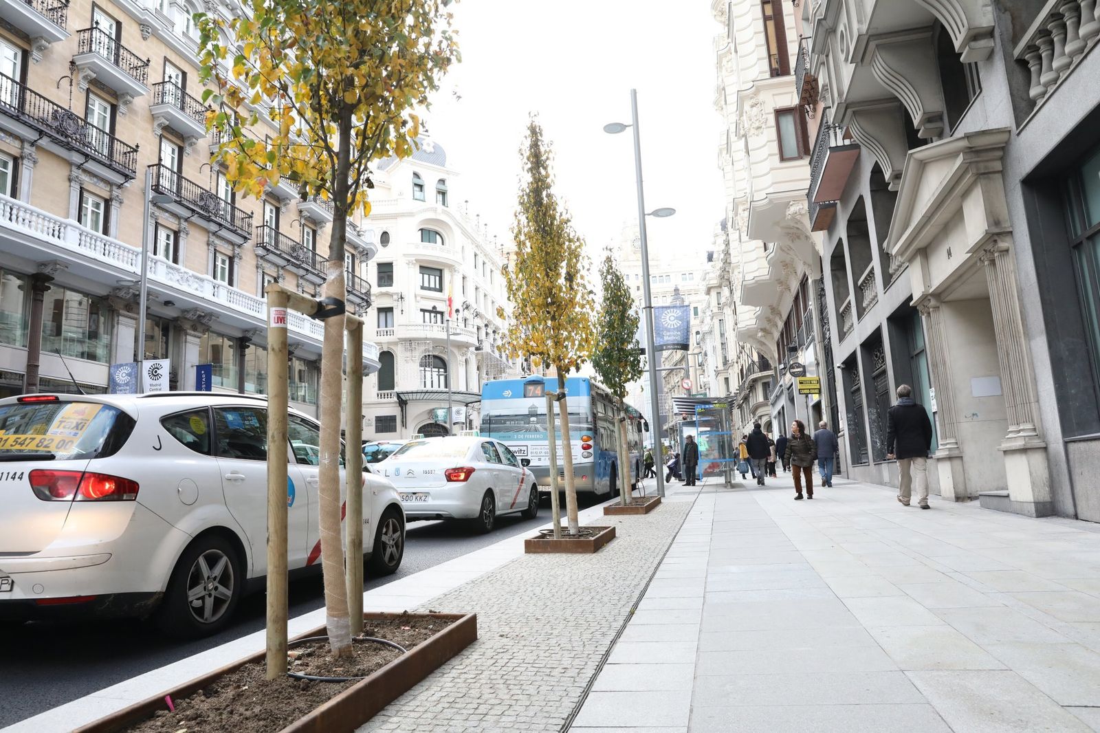 El Ayuntamiento calcula que 100.000 peatones pasarán cada día por la Gran Vía en navidad