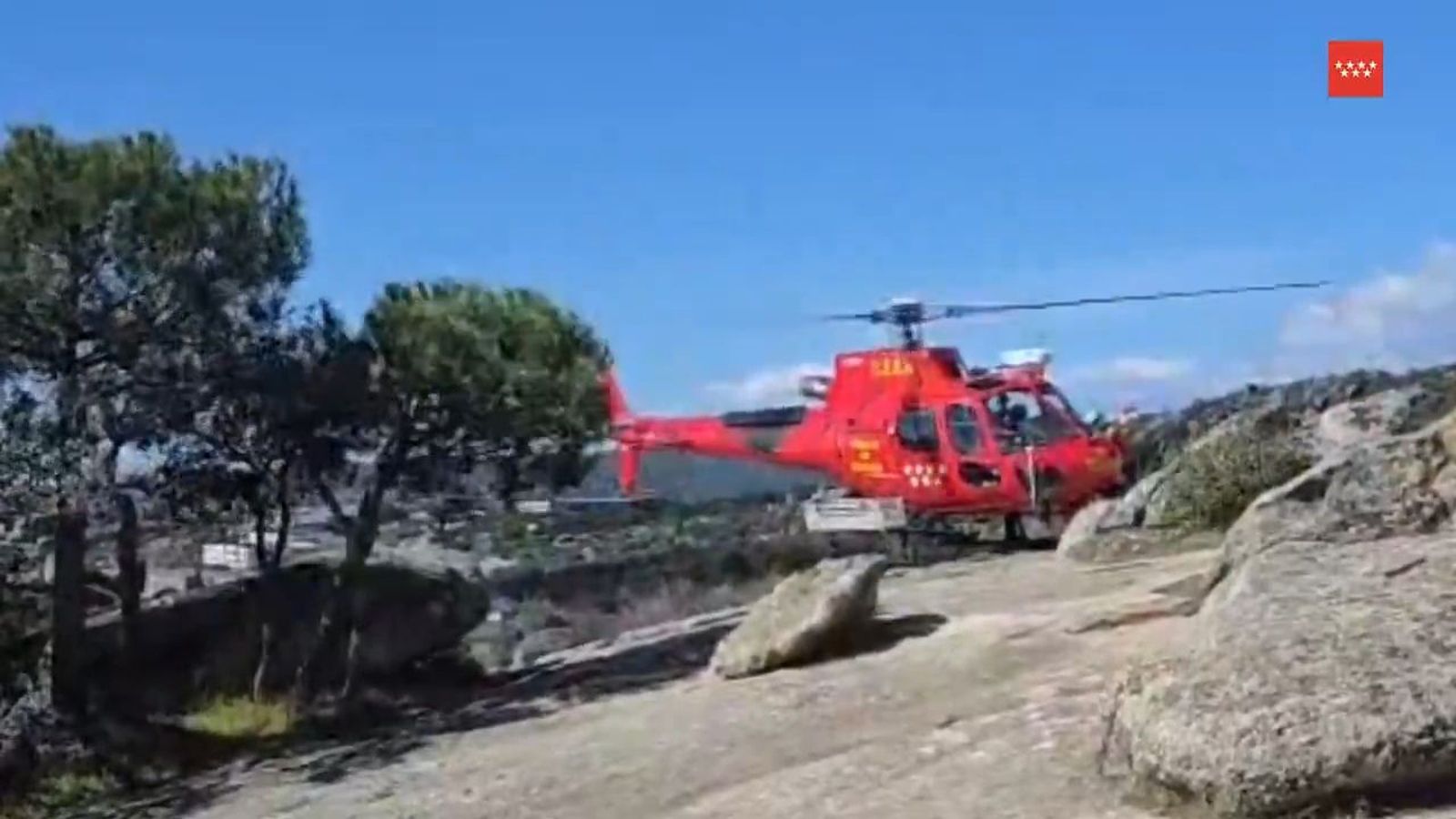 Rescate en Torrelodones a una escaladora.