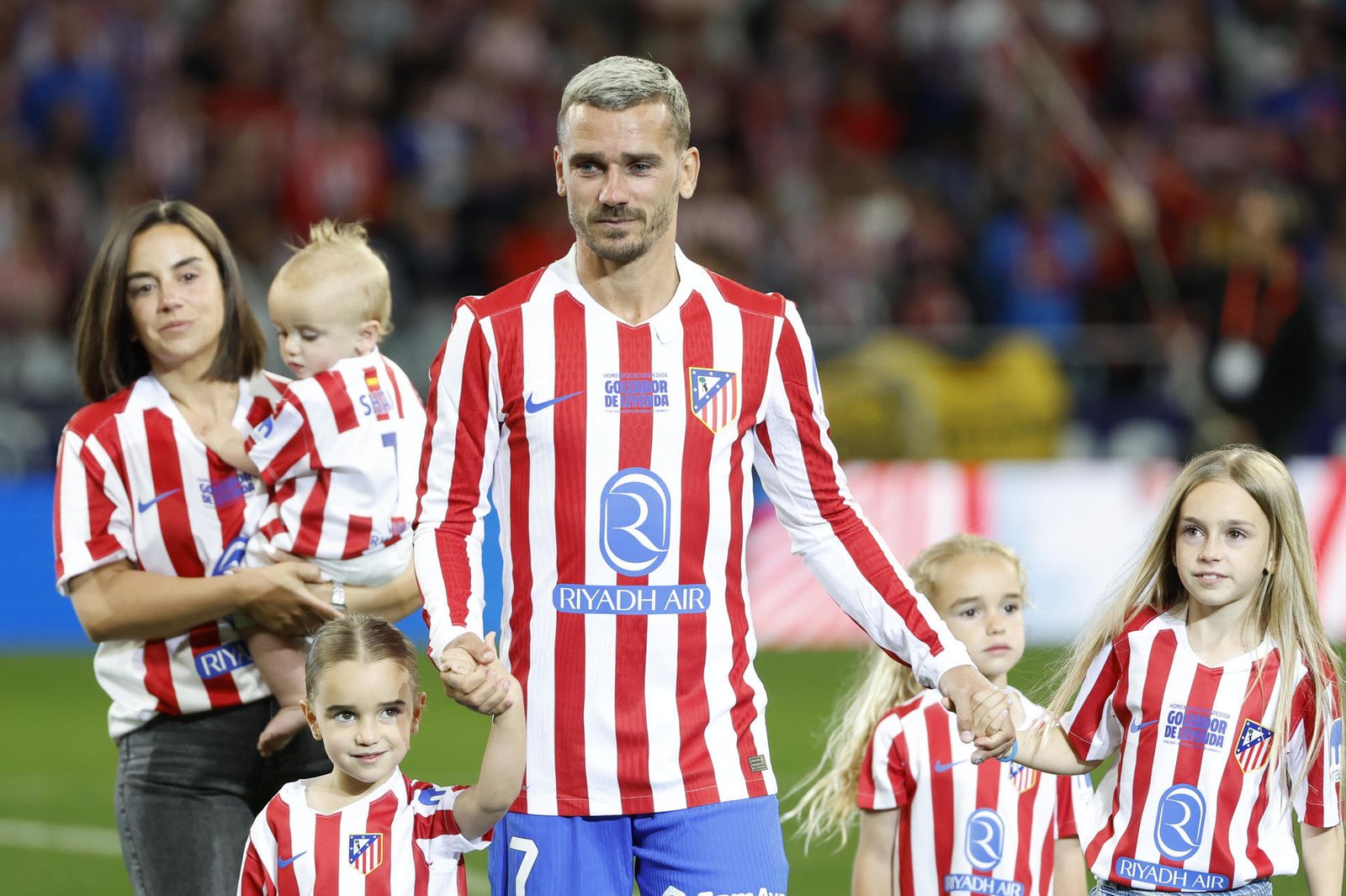 Griezmann junto a su familia