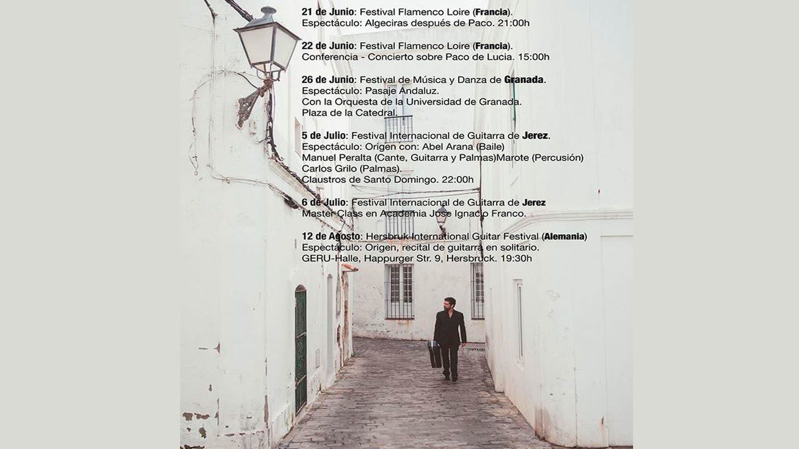 José Carlos Gómez de gira