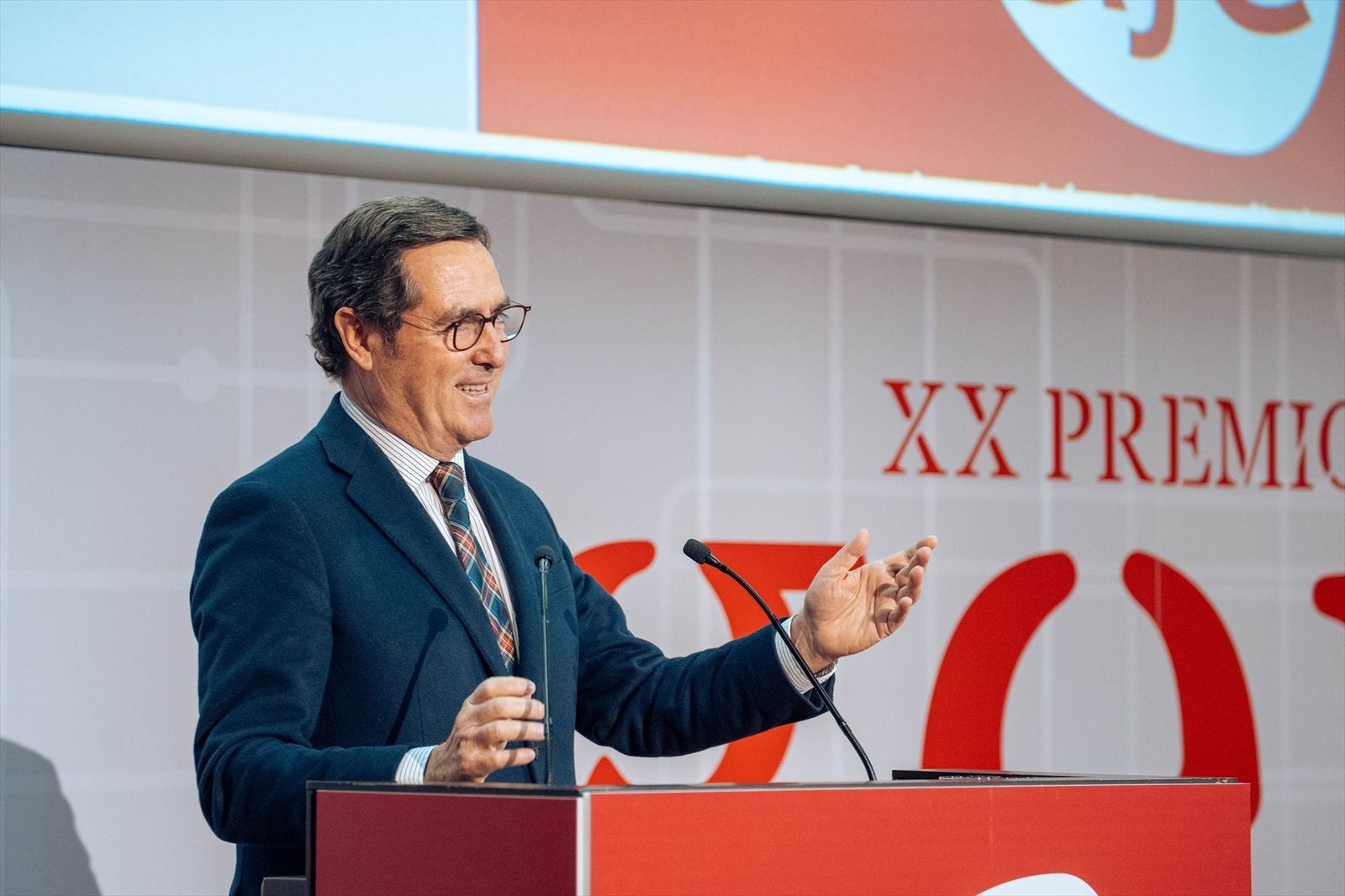 El presidente de la CEOE, Antonio Garamendi
