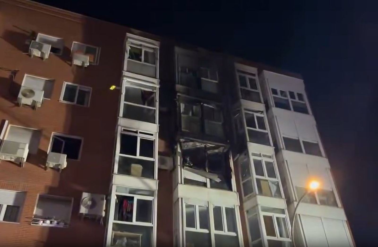 Un piso afectado por un incendio en Ciudad Lineal