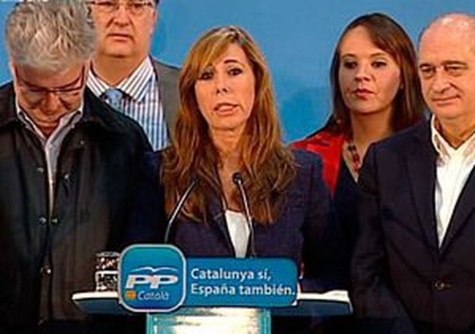 Alicia Sánchez-Camacho en rueda de prensa, Elecciones catalanas 2012