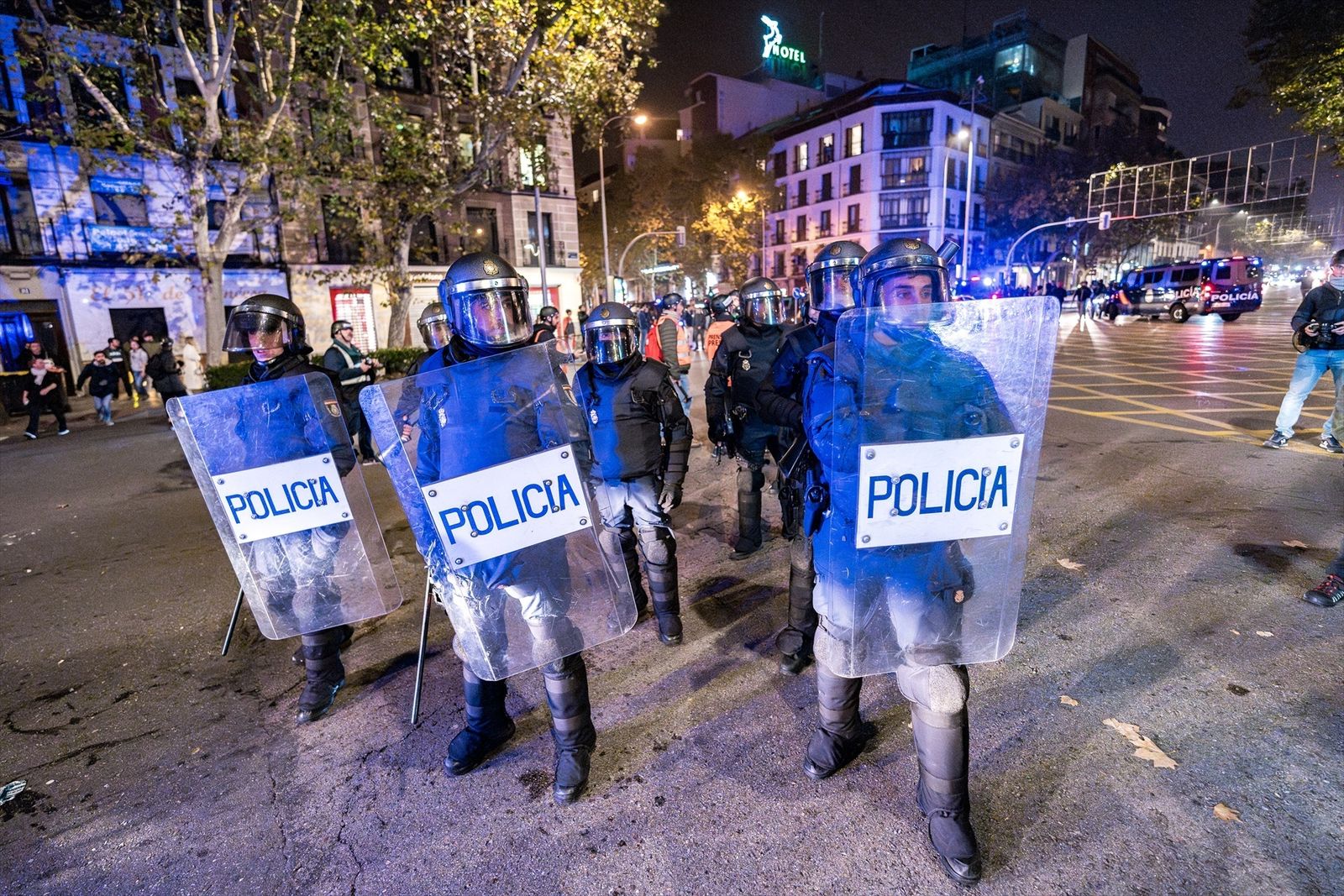 Policias antidisturbios