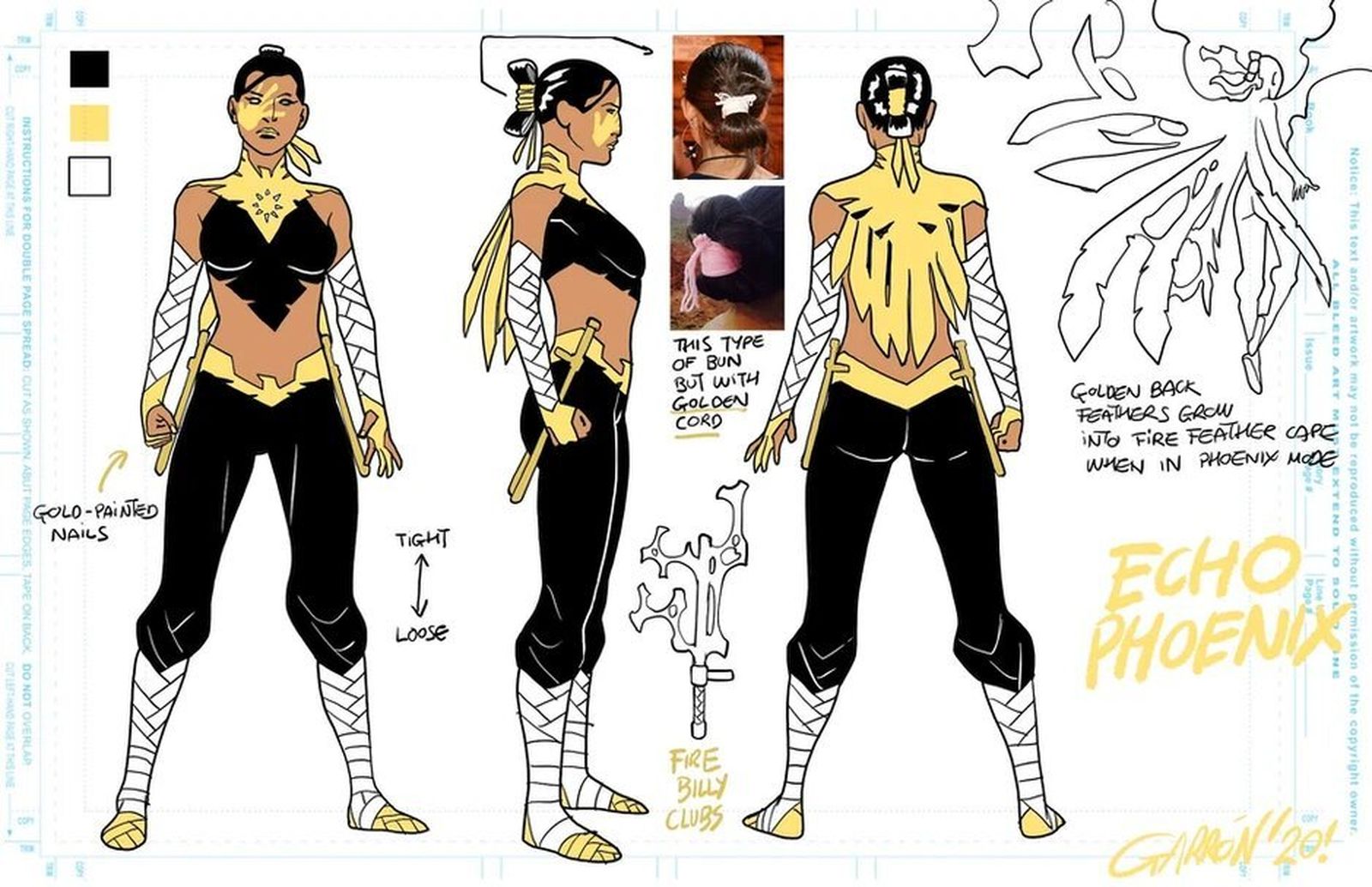 'Echo Phoenix', Character desing