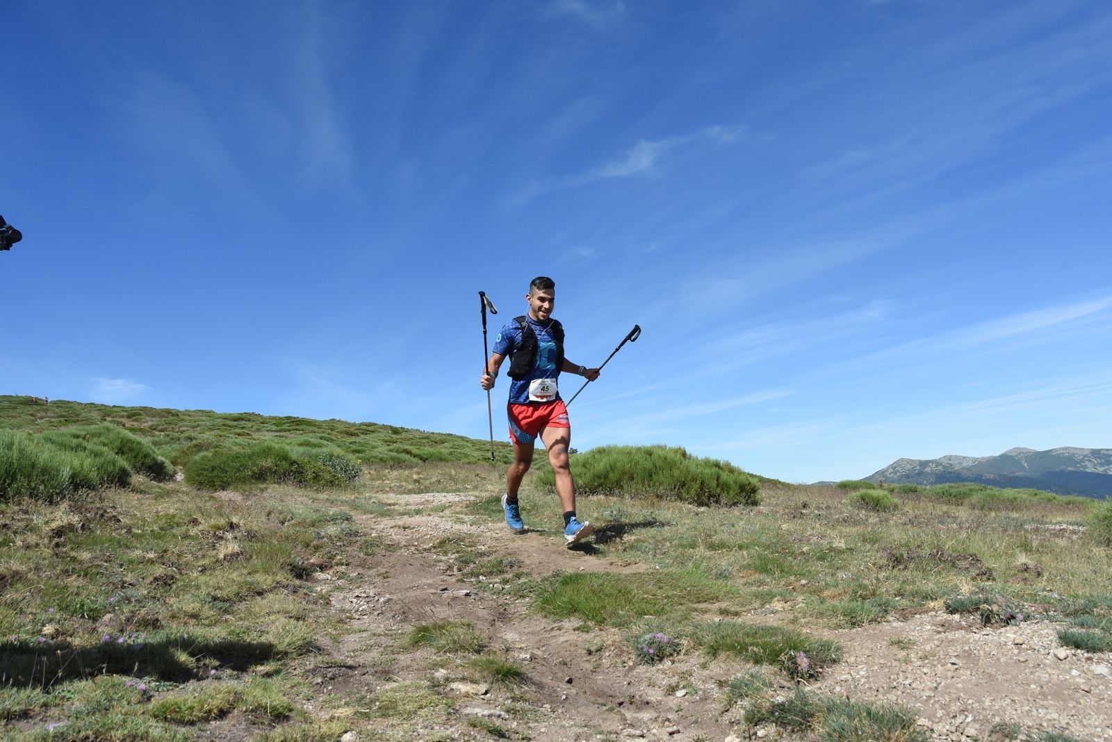 Uno de los participantes en una edición del MAM, por las alturas de la Sierra de Guadarrama