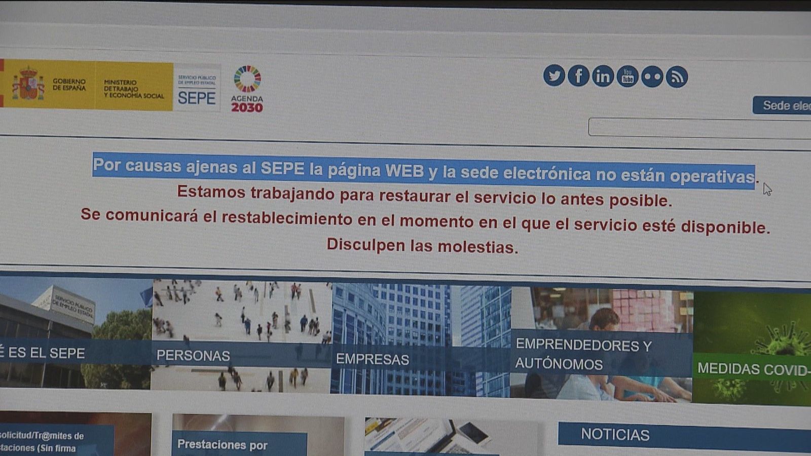 El CNI investiga el ataque informático al SEPE