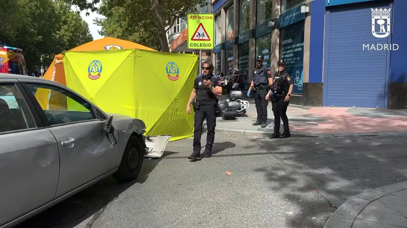 Herido grave un motorista al colisionar con otro vehículo en Bravo Murillo