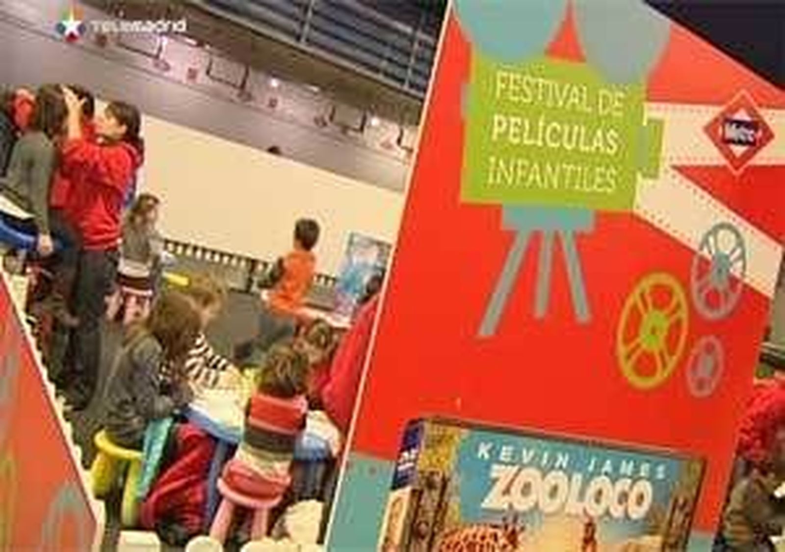 Cine infantil en la estación de Metro de Nuevos Ministerios