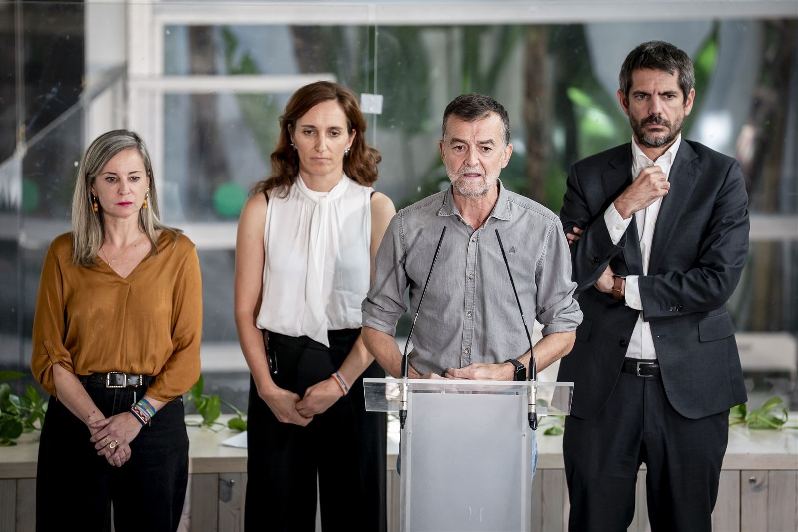 Verónica Barbero, Mónica García, Antonio Maíllo y Ernest Urtasun