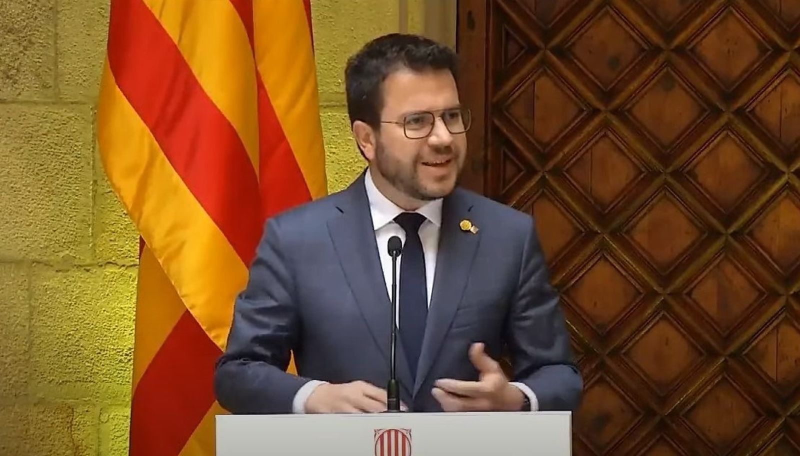 El presidente de la Generalitat, Pere Aragonès