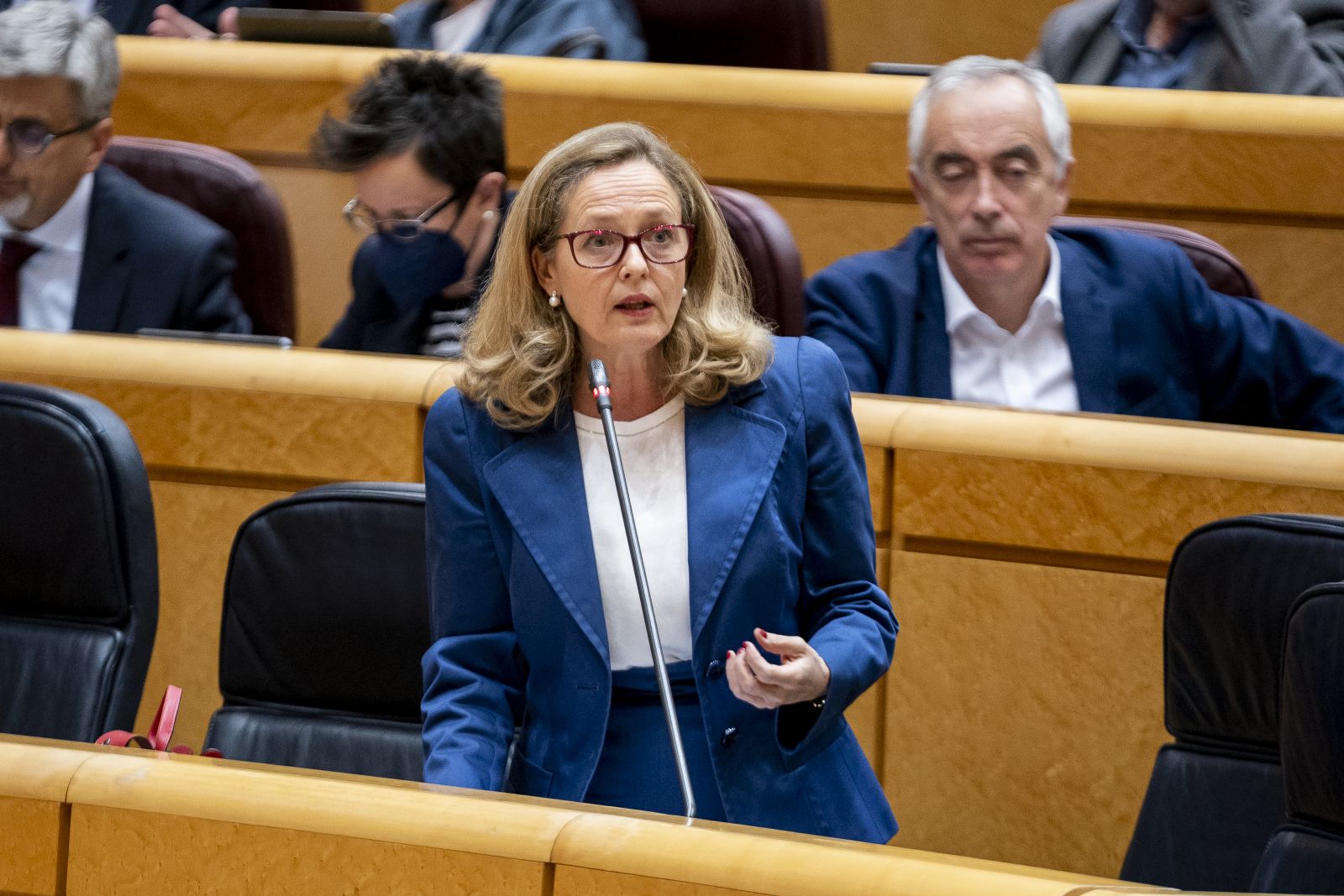 La vicepresidenta primera, Nadia Calviño
