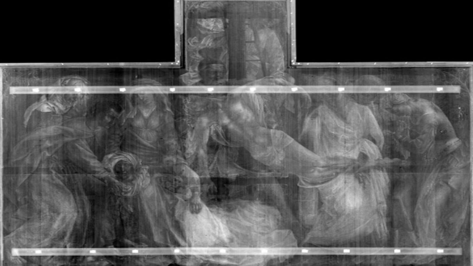 Rogier van der Weyden. El Descendimiento (radiografía)