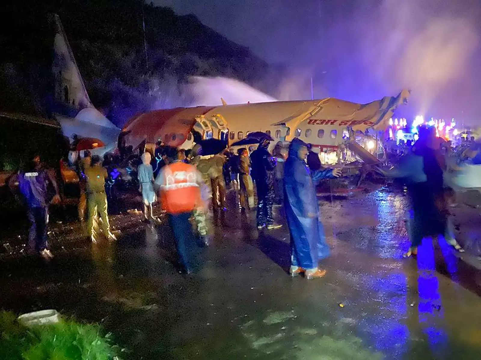 Estado en el que ha quedado el avión siniestrado