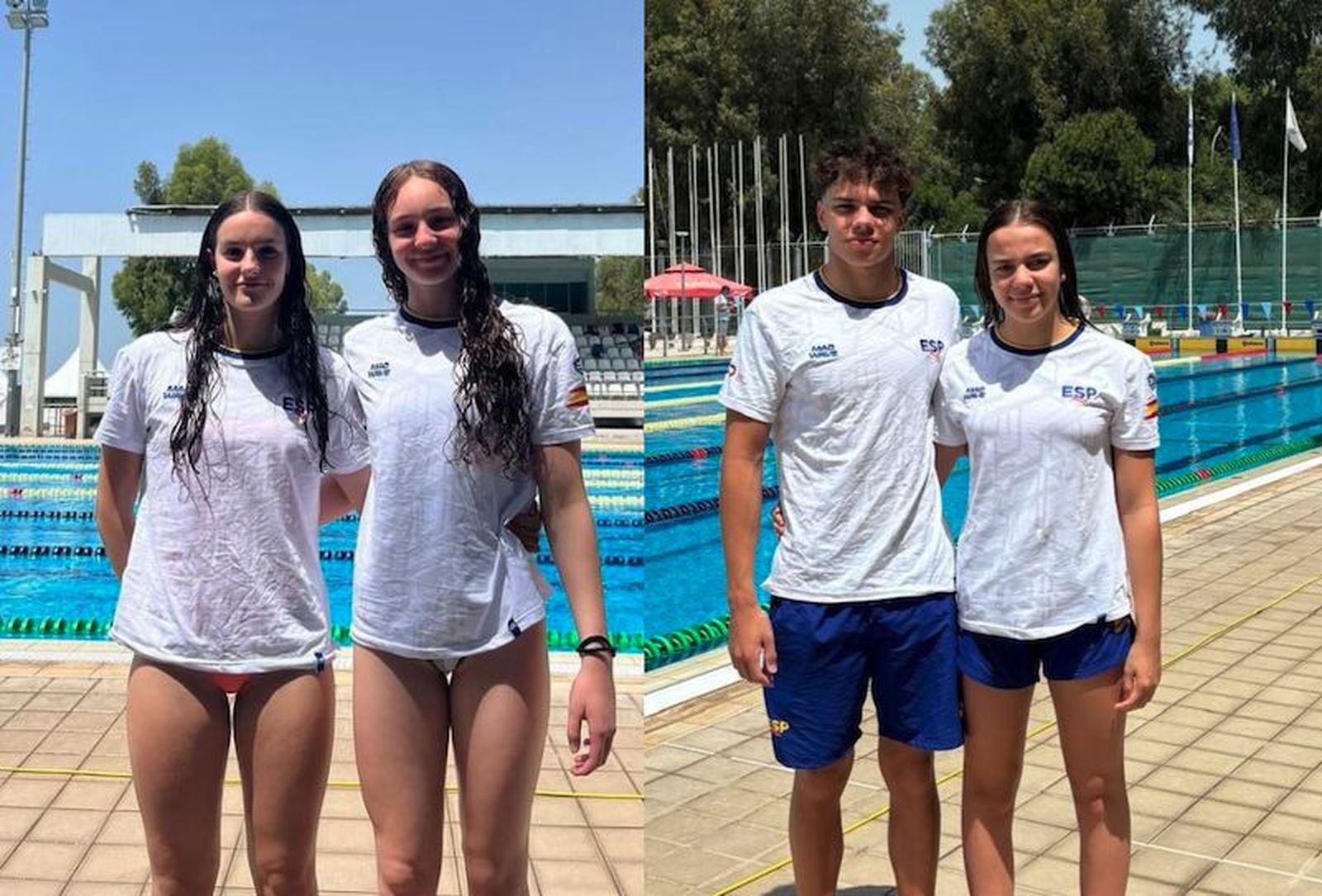 Nadadoras madrileñas en la Copa Mediterránea