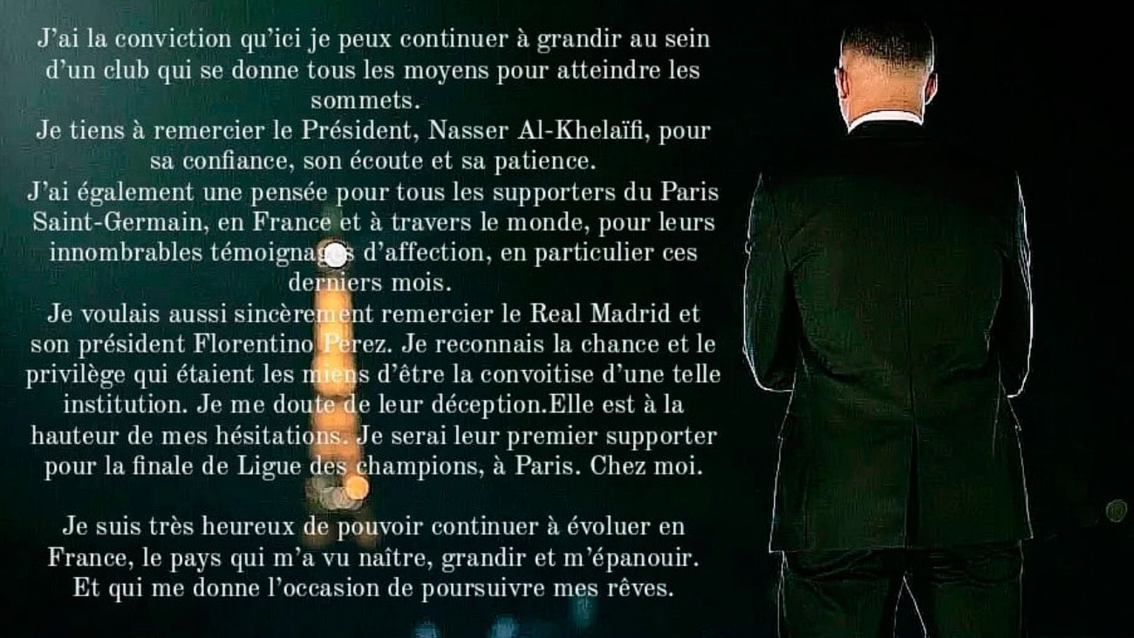Carta de Mbappe