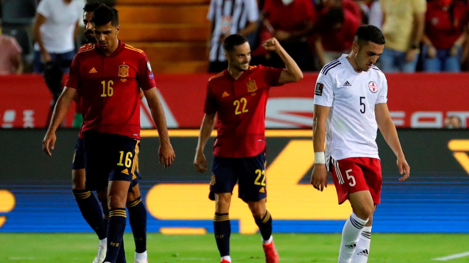 El madrileño Sarabia entró en la segunda mitad y firmó el 4-0 de la goleada de España ante Georgia