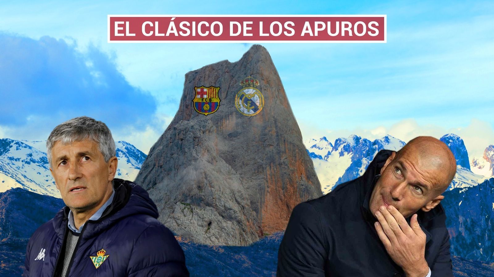 Setién y Zidane